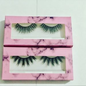 100% real mink lashes.  Can be used up to 25 times